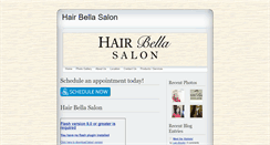 Desktop Screenshot of hairbellasalon.com